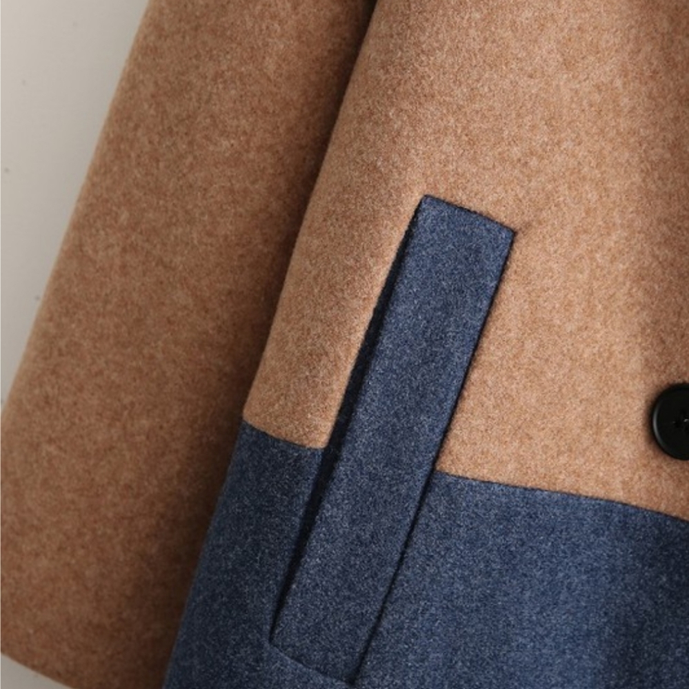 Color Block Double breasted Coat NWT - Picture 7 of 8